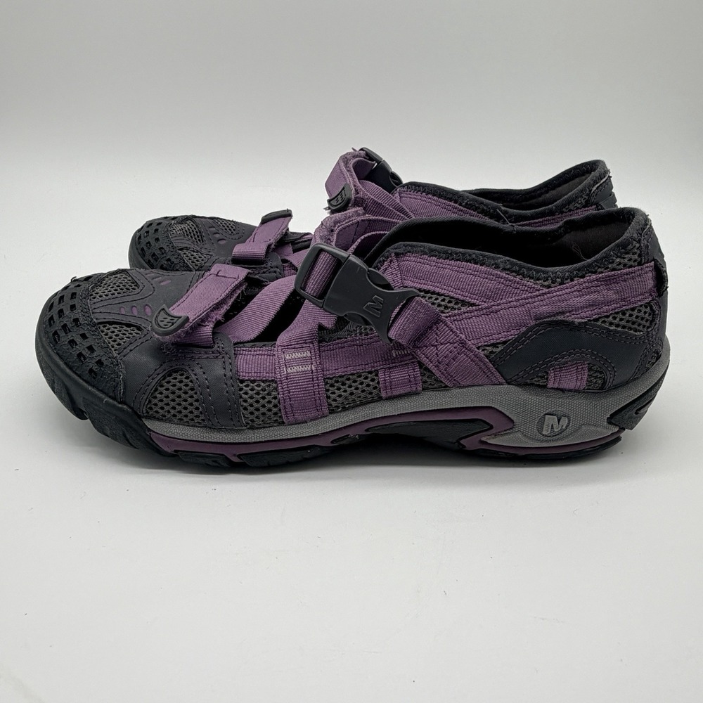 Merrell Water Shoes Women's Sz 8.5 Purple WaterPro Sable Strappy Vibram Soles